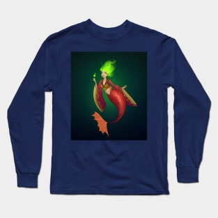 Wild fire mermaid Long Sleeve T-Shirt